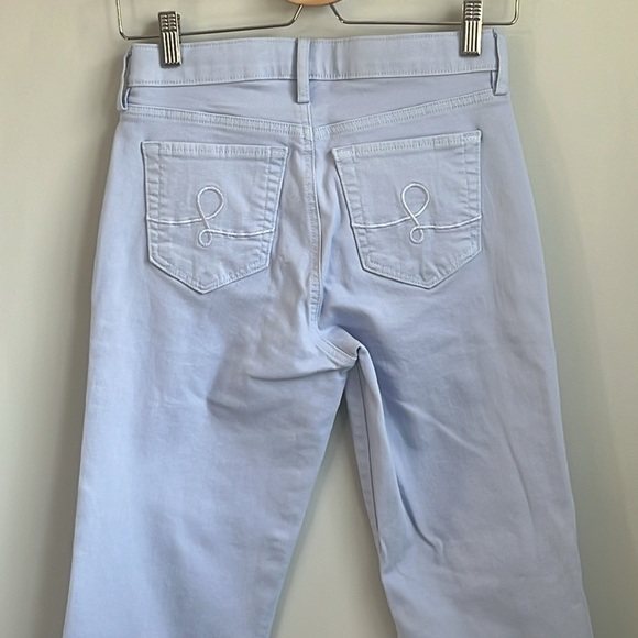 Lilly Pulitzer South Ocean High-Rise Straight Leg Jeans Purple Phlox SZ 0 - Picture 7 of 7